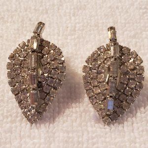 Crystal Clip On Earrings